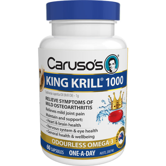 Caruso'S Natural Health King Krill 1000MG 60 Capsules