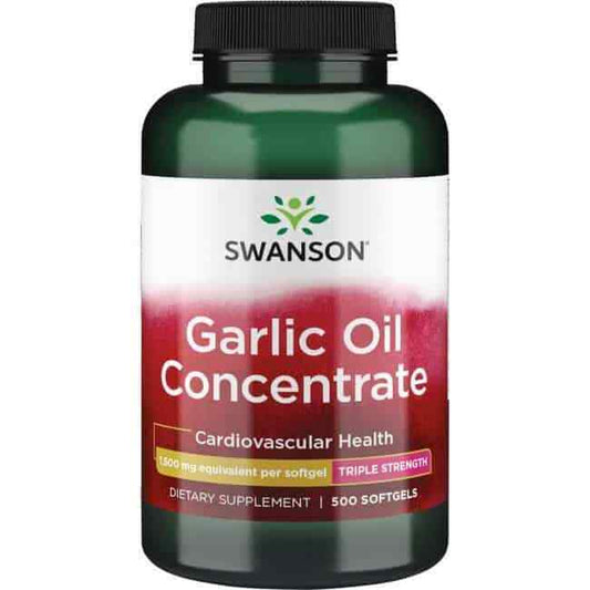 Garlic Oil Concentrate 1500Mg SWANSON Immune Health 500 Softgels