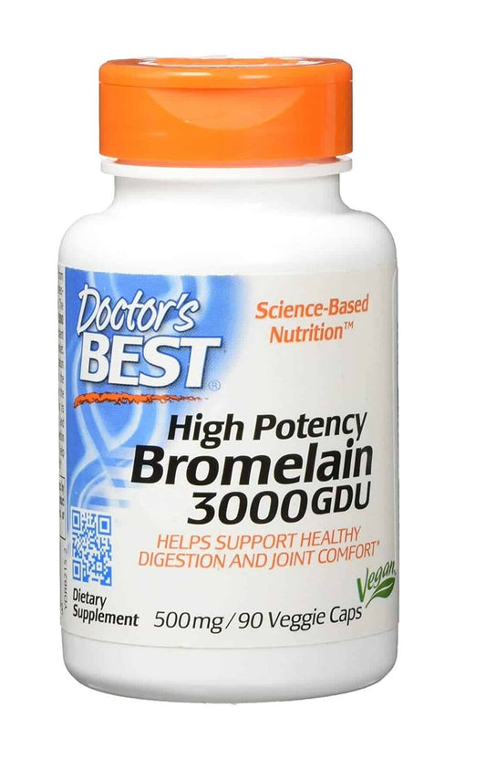 Doctor'S Best High Potency Bromelain 3000 GDU 90 Vege Capsules