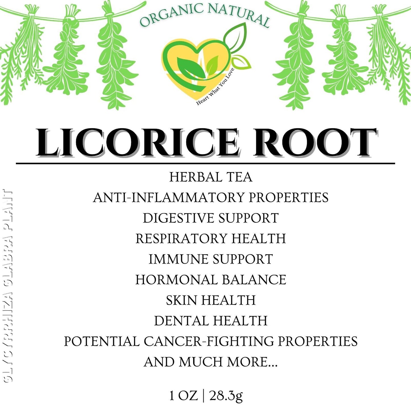 Licorice Root Herb Natural Organic Dried  Ready Glycyrrhiza Glabra 28.3G