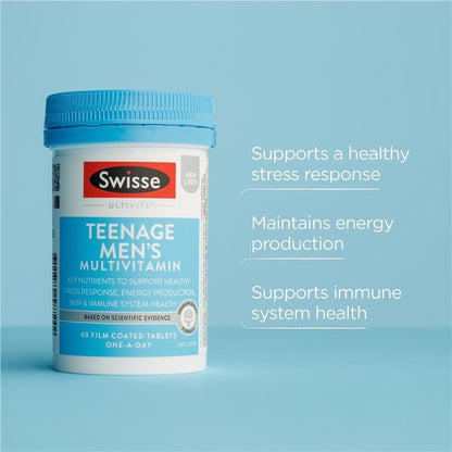 Swisse Teenage Ultivite Men'S Multivitamin 60 Tablets