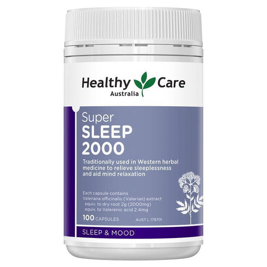 Healthy Care Super Sleep (Valerian 2000Mg) 100 Capsules