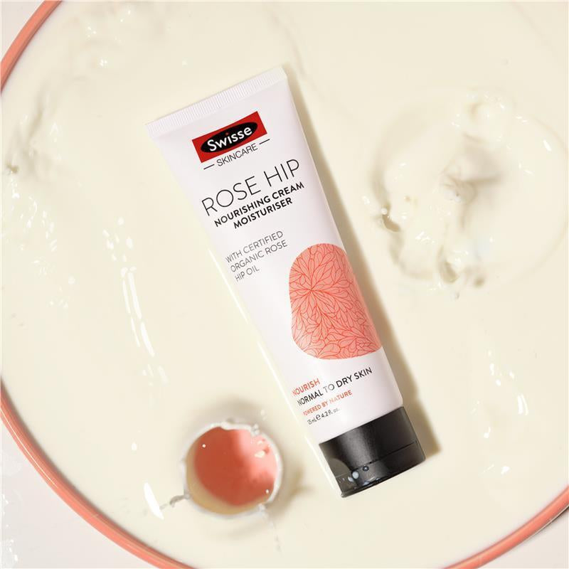 Swisse Skincare Rose Hip Nourishing Cream Moisturiser 125Ml