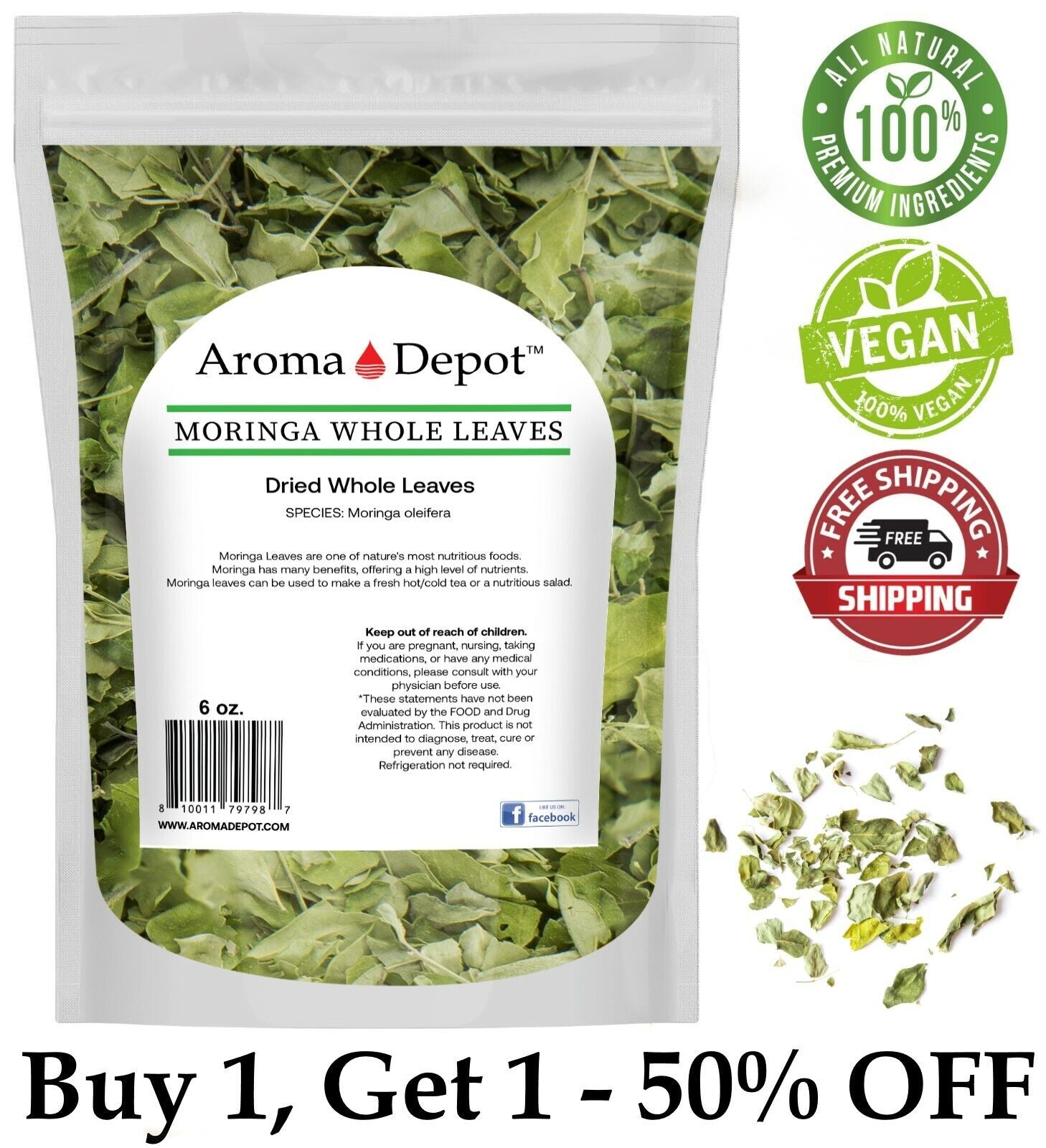 Moringa Dried Leaves Pure Natural Oleifera Leaf  Non-Gmo