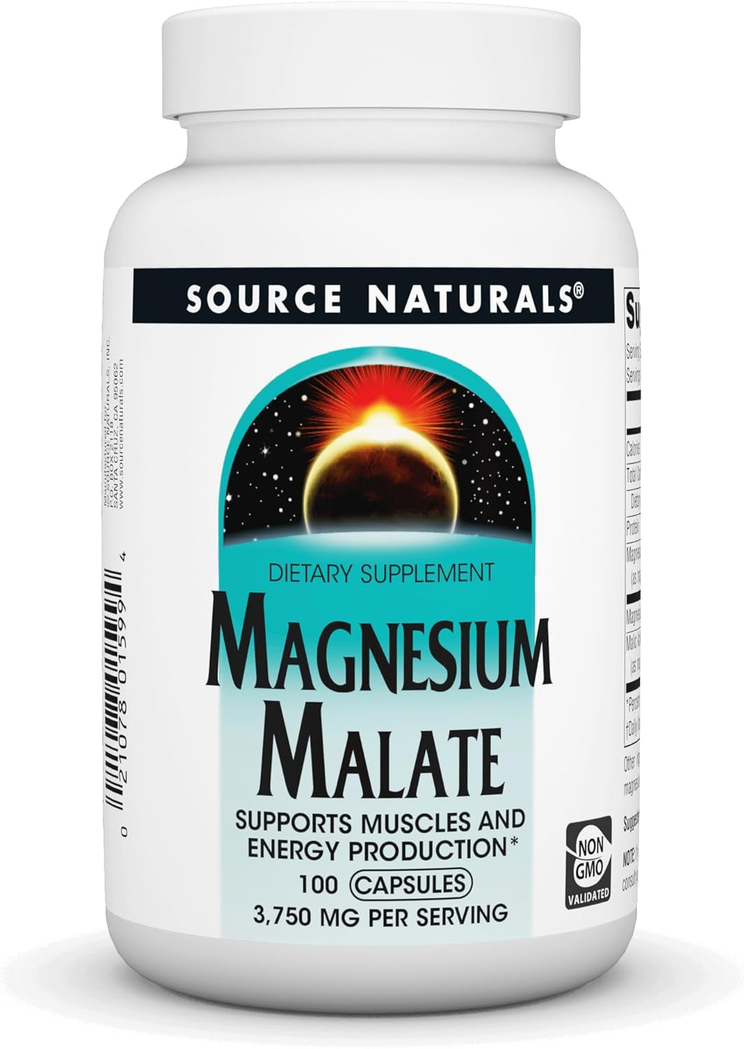 Source Naturals Magnesium Malate 3750 Mg per Serving Essential Magnesium Malic A