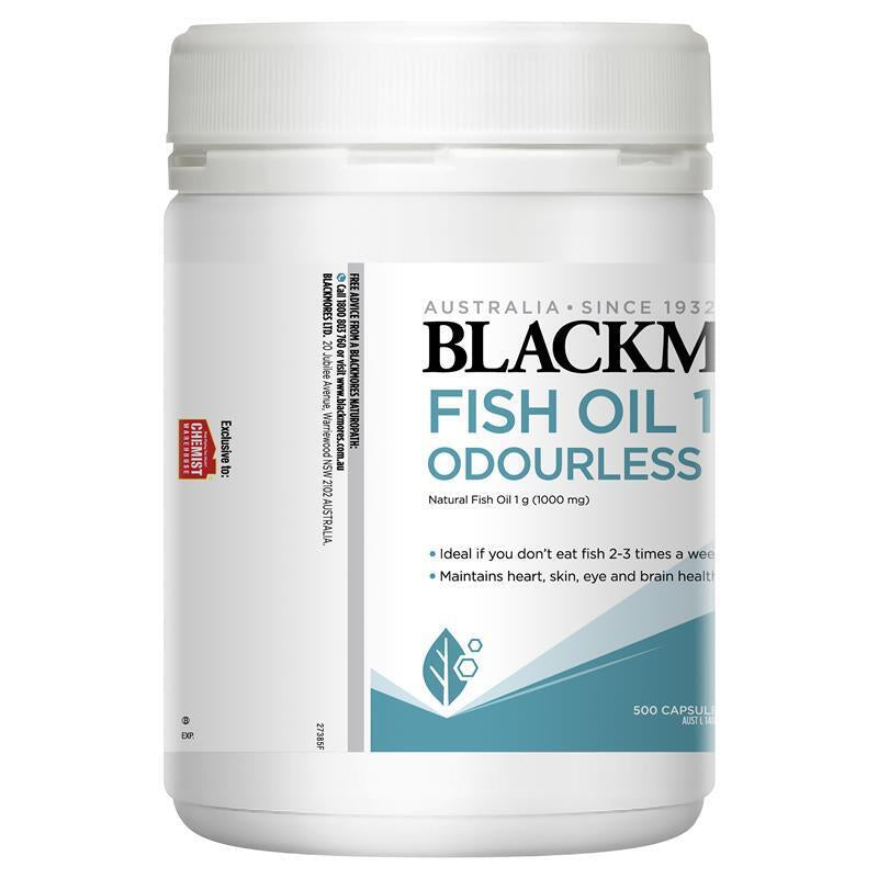 Blackmores Odourless Fish Oil 1000Mg 500 Capsules Exclusive Size