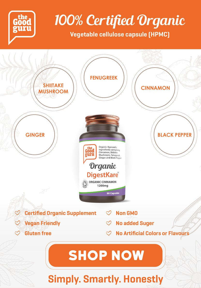 The Good Guru ORGANIC Digestkare Digestive Support Supplements