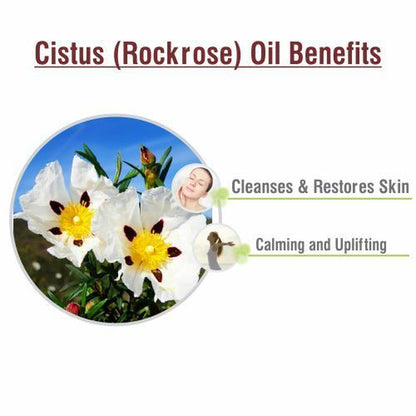 Cistus (Rockrose Cistus) 100% Pure & Natural Essential Oil - [10Ml-5000Ml].