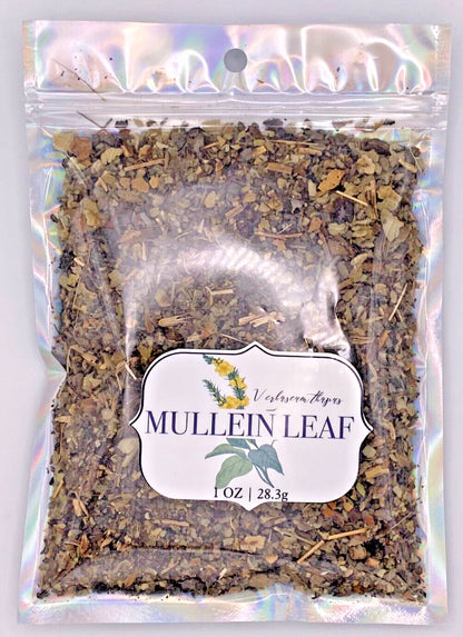 Mullein Leaf Cut & Sifted Organic Certified  Herb 28.3G 1 Oz Breath Lungs