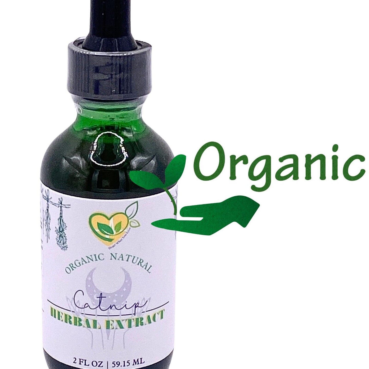 Catnip Tincture Organic Liquid Herbal Drops Natural Mood Sleep 2 OZ Bottle