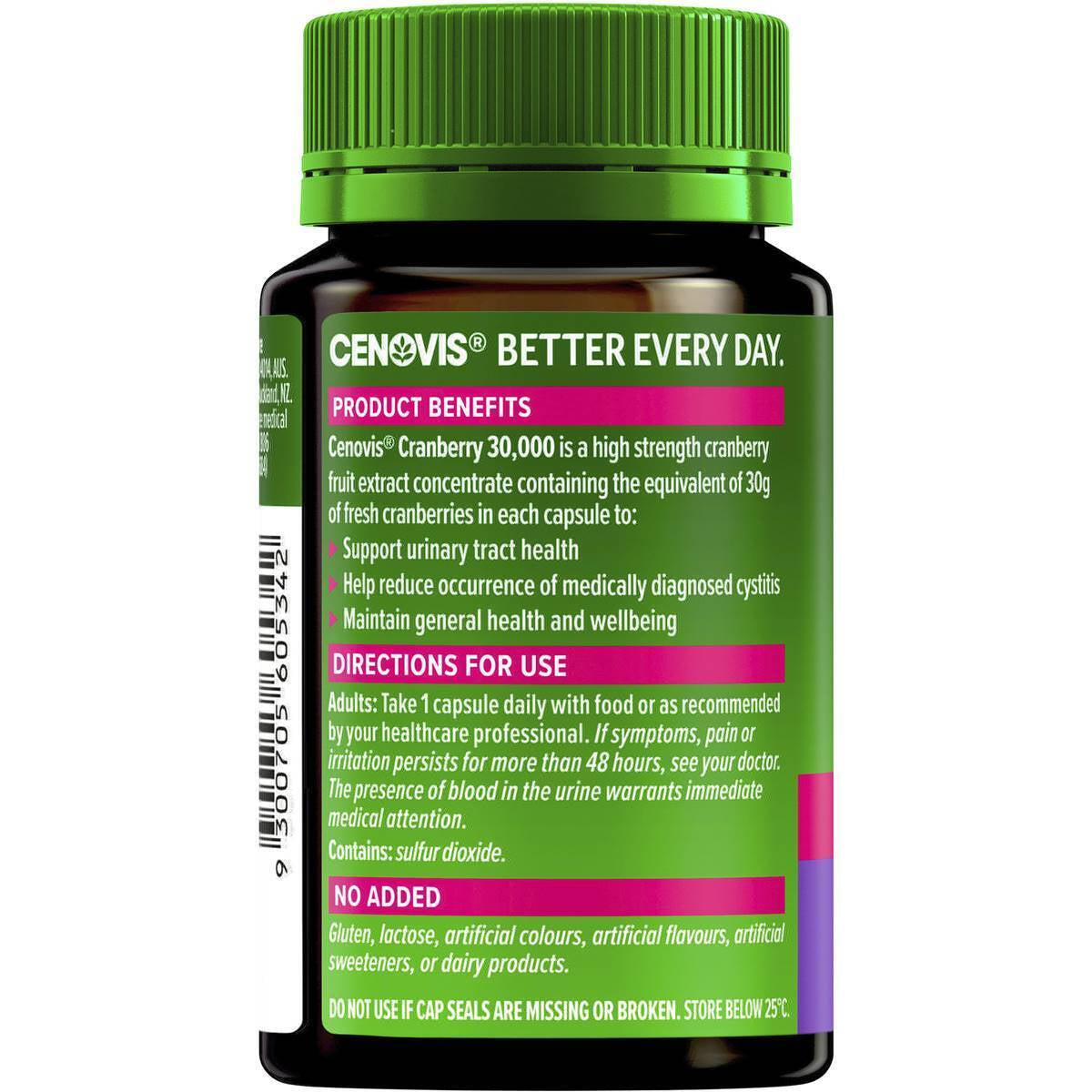 CENOVIS CRANBERRY 30,000 30 Capsules