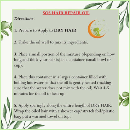 SOS Hair Repair Oil - Natural Oils to Nourish Your Hair