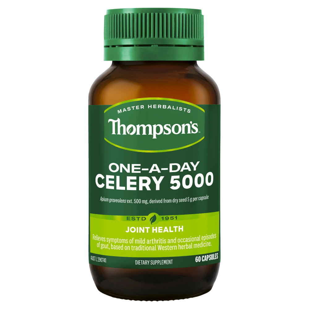 Thompson'S One-A-Day Celery 5000 60 Capsules Joint Health Gout Relief Vegan