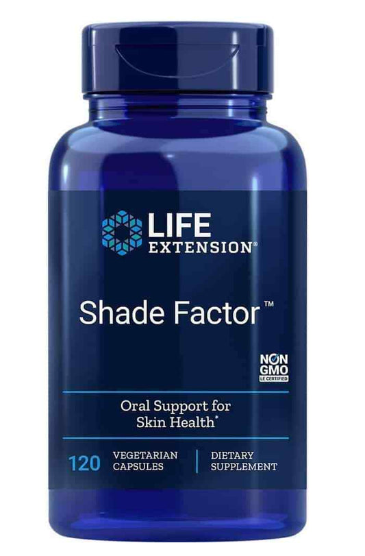 LIFE EXTENSION Shade Factor (Protects the Skin against UV) 120 Vege Capsules