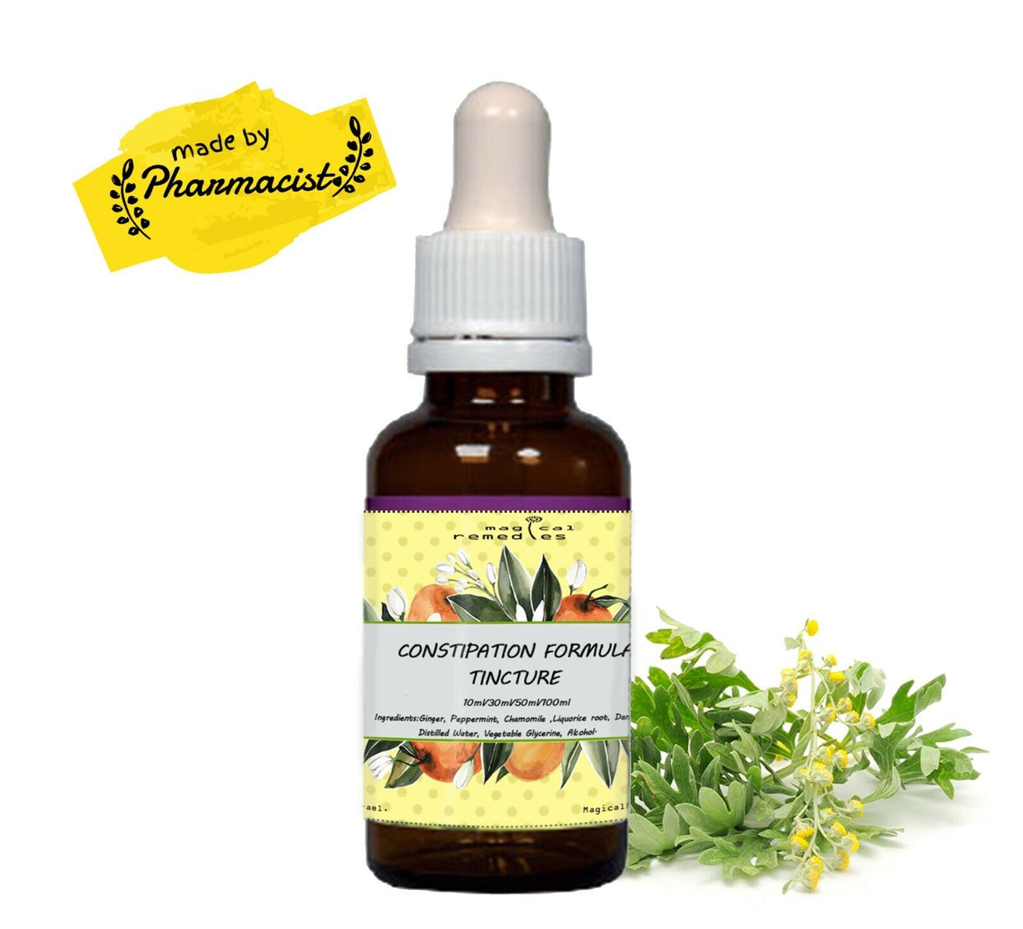 CONSTIPATION FORMULA Tincture for Gentle Constipation & Bloating Re//Organic