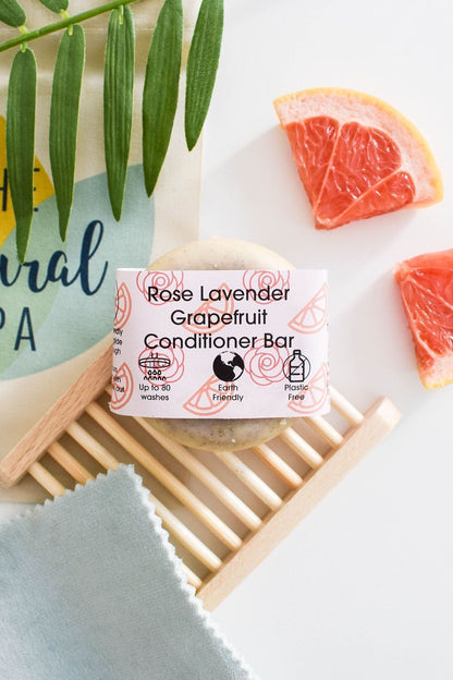 The Natural Spa - Rose, Grapefruit & Lavender Solid Conditioner Bar