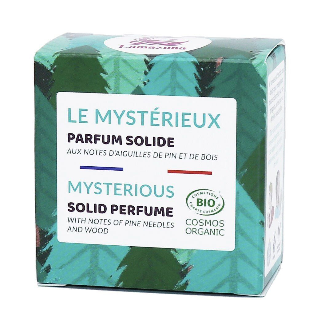 Organic Solid Perfume - Mysterious, Fresh and Warm Woody Tones