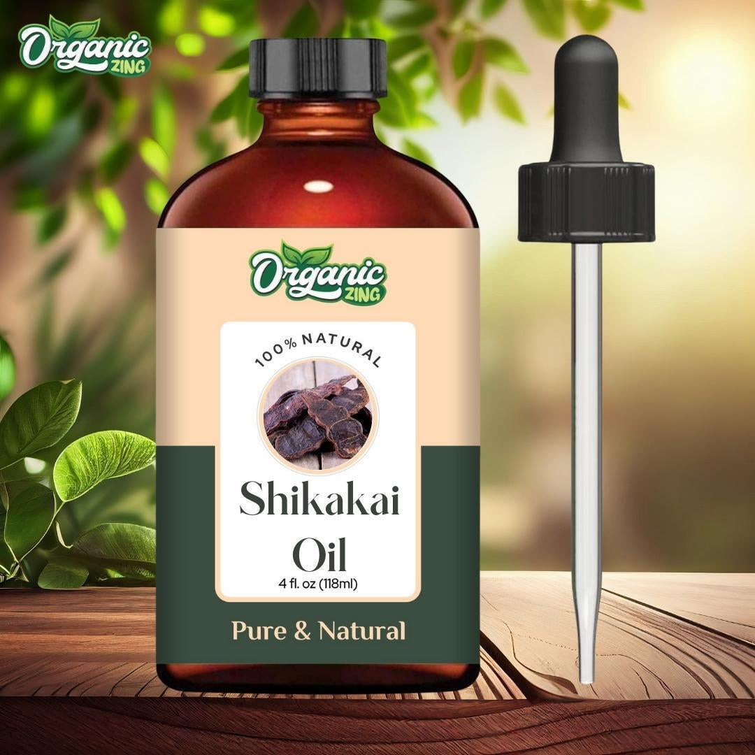 Organic Zing Shikakai Base 100% Pure & Natural Essentiial Oil-{118Ml/3.9