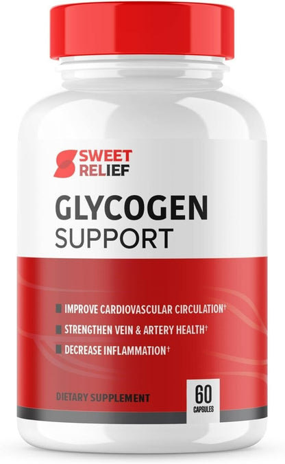 Sweet Relief Glycogen Support - Sweet Relief Blood Vessel Cleaner 60Ct