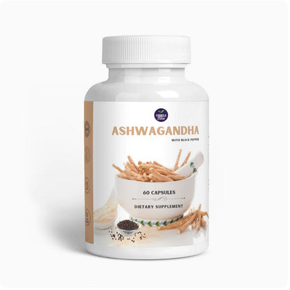 Organic Ashwagandha Root Capsules (Withania Somnifera) Made in USA, Lab Tested