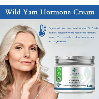 Genesis Wild Yam Hormone Cream 4 OZ Organic Genesis Wild Yam Cream