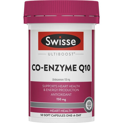 Swisse Ultiboost Co-Enzyme Q10 150Mg 50 Capsules