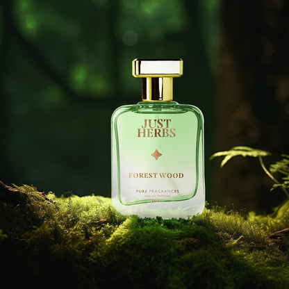 Just Herbs Energising Forest Wood EDP Perfume for Men, Long Lasting Fragrance