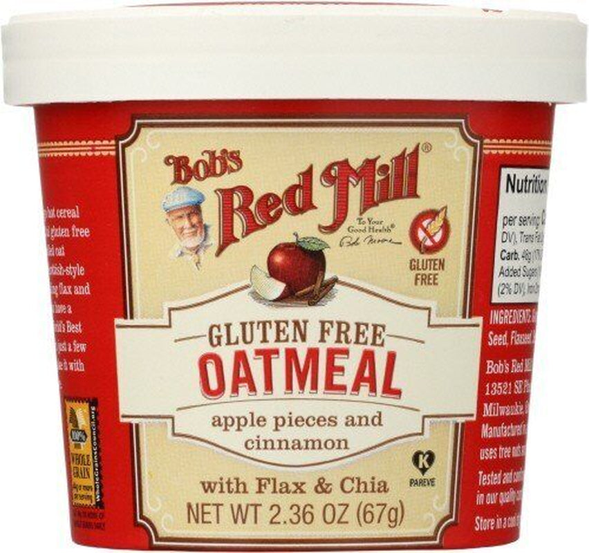 Bobs Red Mill Gluten Free Oatmeal Apple Cinnamon 2.36 Oz Container