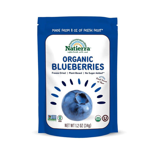 Natierra Organic Freeze-Dried Blueberries 1.2 Oz Bag