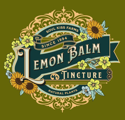 Lemon Balm Extract Lemon Balm Tincture Organic Drops (Melissa Officinalis) USA