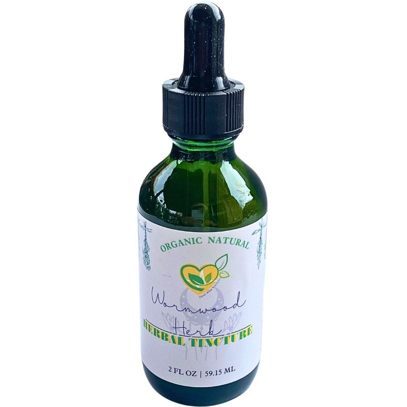 Wormwood Herb Tincture Organic Natural Liquid Herbal Drops 2 FL OZ Digestion Aid