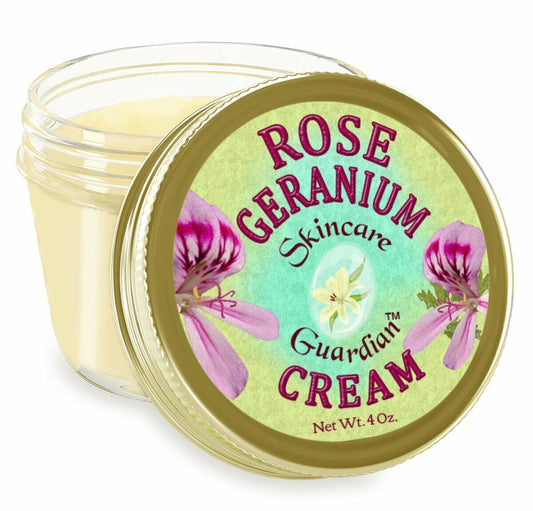 Rose Geranium Cream 4 Oz. "Rescue"