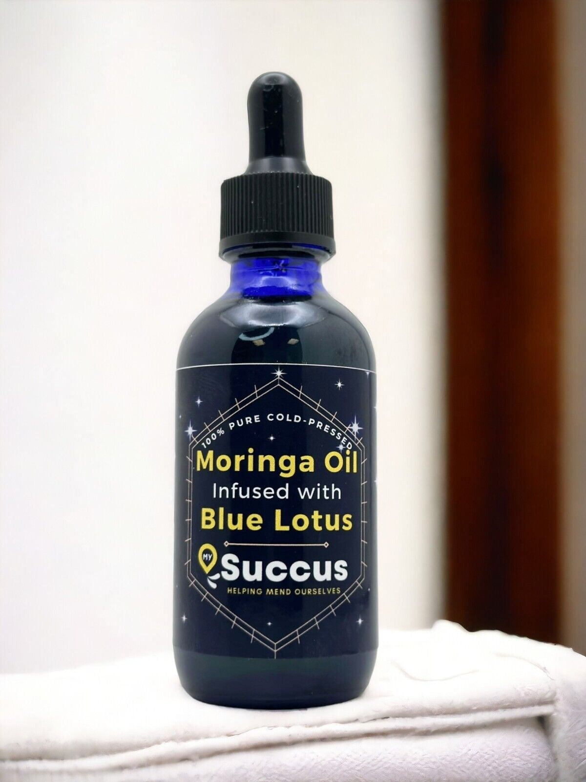 Cold Pressed Moringa Oil Infused W/ Blue Lotus