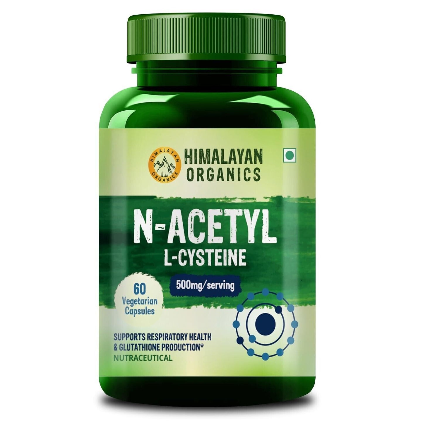 Organics N-Acety L-Cysteine Non GMO Gluten Free 60 Capsules Glutathione