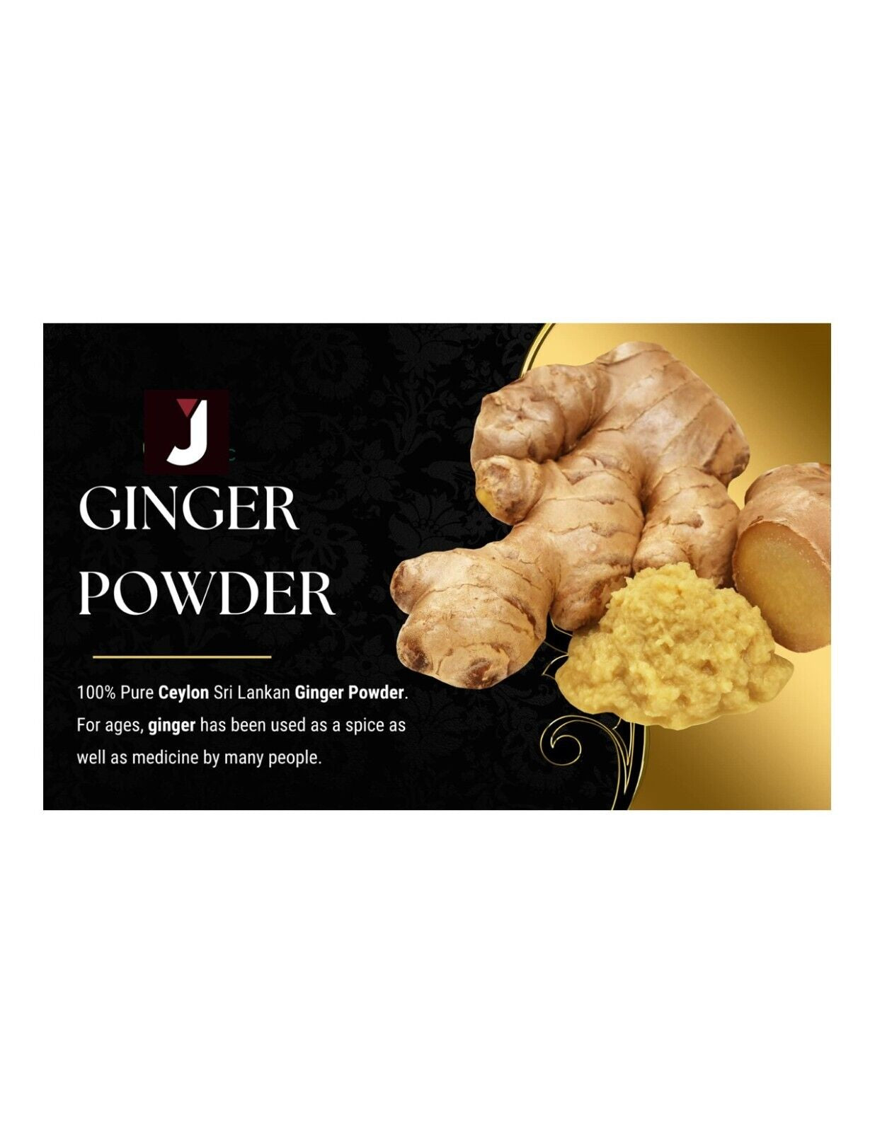 Ginger Root Powder 100% Pure Natural Premium Quality Ceylon Spice a Quality