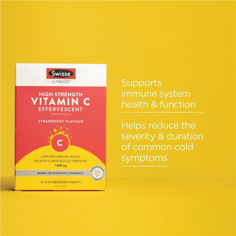 Swisse Vitamin C 60 Effervescent Tablets