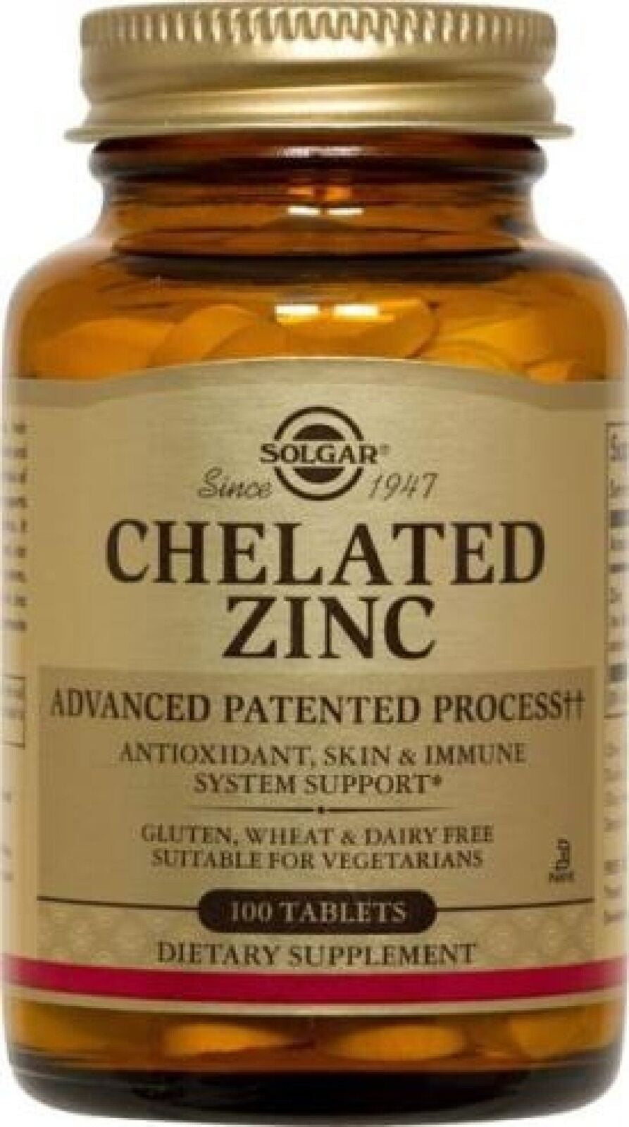 Solgar Chelated Zinc 100 Tablet