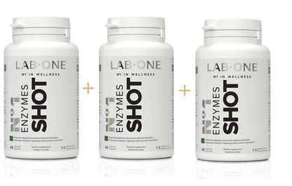 LAB ONE N°1 Enzymes Shot (Digestive Enzymes) 60/120/180 Capsules