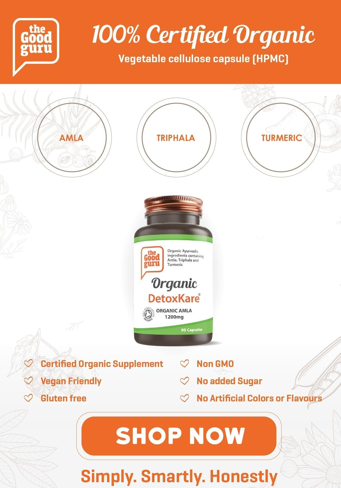 The Good Guru ORGANIC Detoxkare Supplements