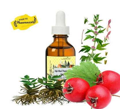 High Blood Pressure Herbal Tincture, 100% Natural