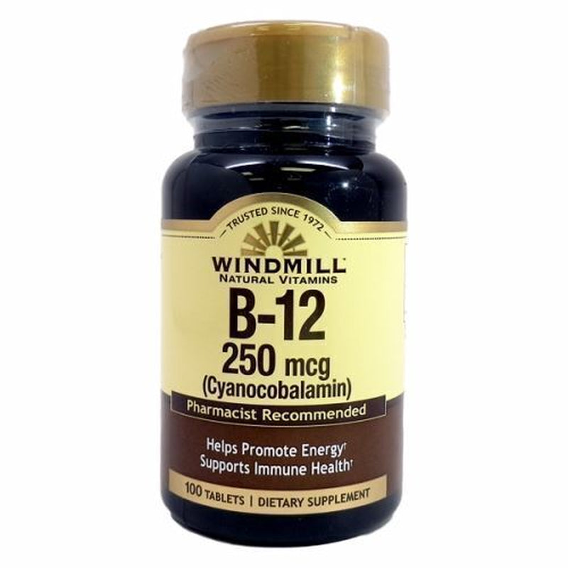 Vitamin B12 250Mcg 100 Tabs by Windmill Health