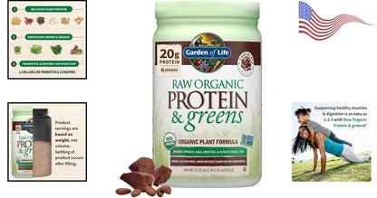 Nutritious Chocolate Protein Shake for Muscle Recovery - Vegan - 20 Servings