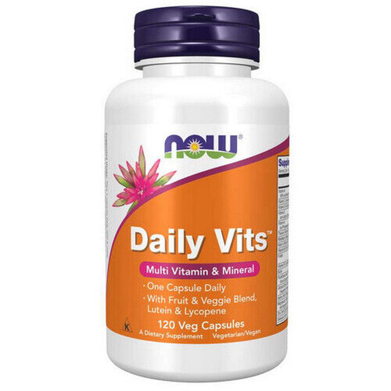 Daily Vits 120 Veg Caps by Now Foods