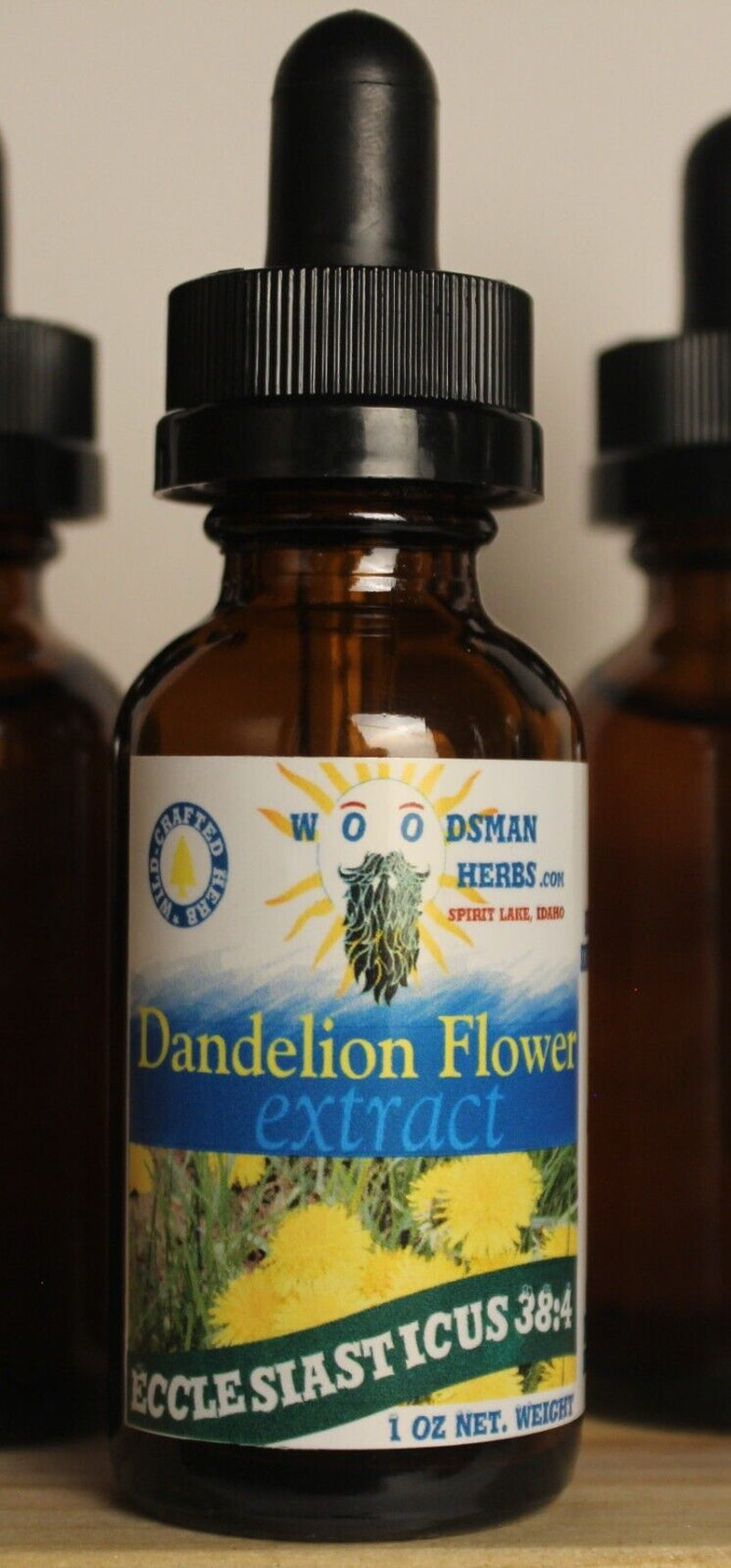 2-Pack Dandelion Herbal Extract, All Natural, Organic, 114 Proof, Made in Idaho