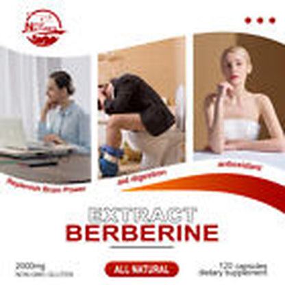 High Strength Berberine Hcl 1200Mg - Berberine Supplement - Blood Sugar Health