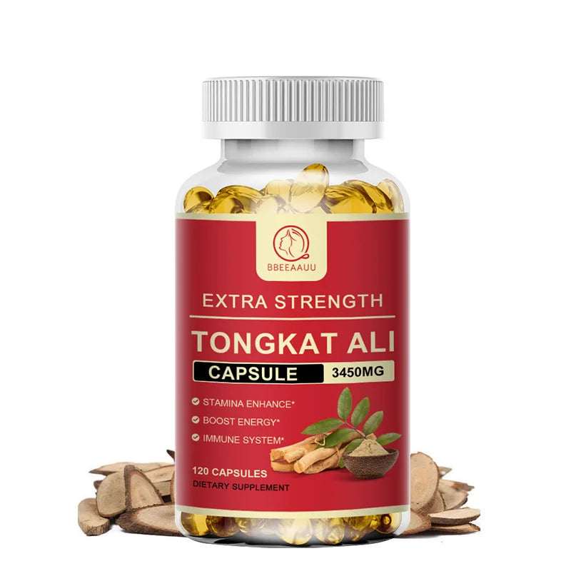 Organic Tongkat Ali Root Capsules Endurance Energy Immune