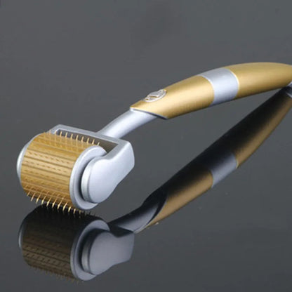 Gold Titanium Micro Needle Face Derma Roller (Scars, Acne, Anti-aging)