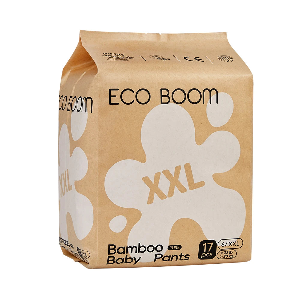 ECO BOOM Bio Biodegradable Compostable Natural Diaper Pants