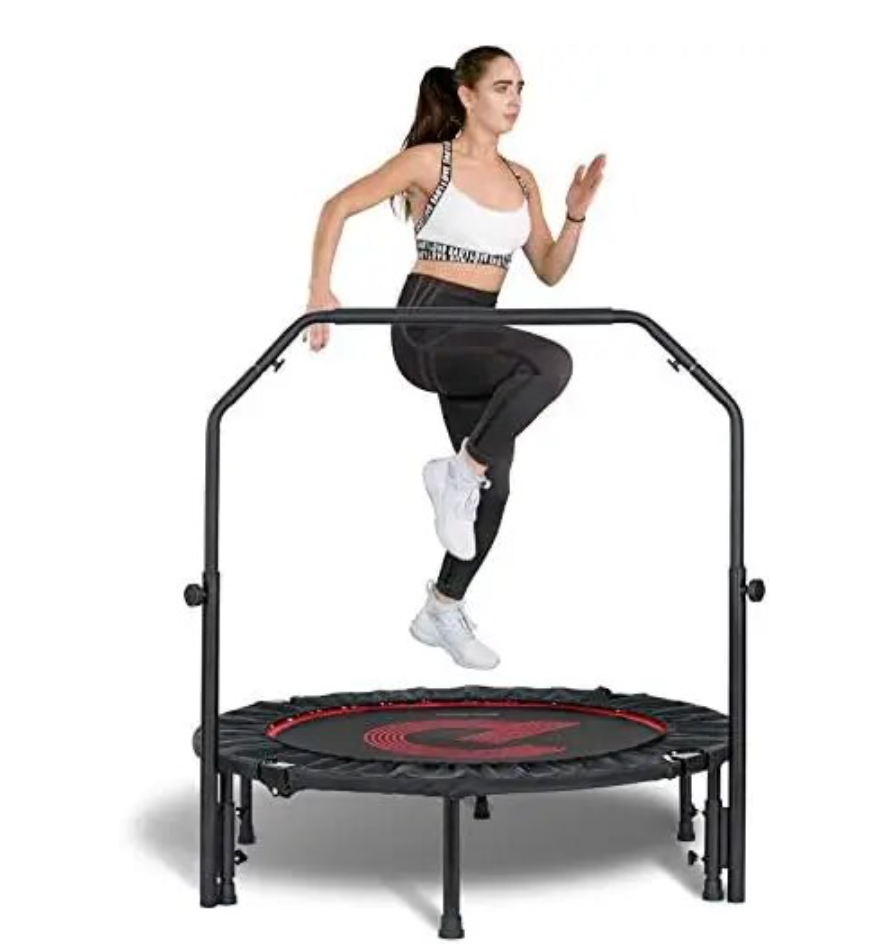 Rebounder (Mini trampoline for adult) Fitness, HITT training 330lbs max weight