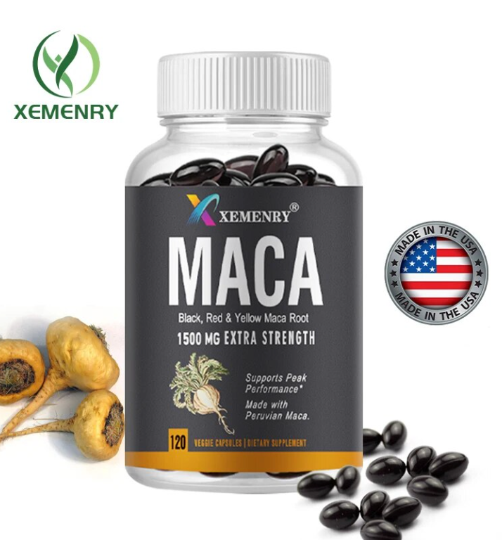 Black, Red and Yellow Maca Capsules 100